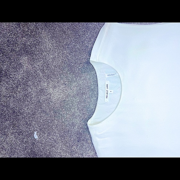 HELMUT LANG | WHITE APRON DRESS | SIZE 6 - Picture 7 of 9